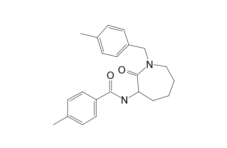 4-Methyl-N-[1-(4-methylbenzyl)-2-oxoazepan-3-yl]benzamide