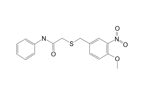 2-(4-Methoxy-3-nitro-benzylsulfanyl)-N-phenyl-acetamide