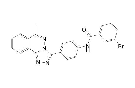 3-bromo-N-[4-(6-methyl[1,2,4]triazolo[3,4-a]phthalazin-3-yl)phenyl]benzamide
