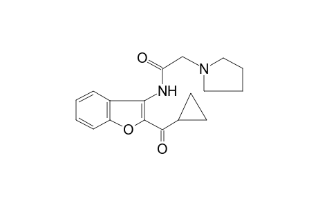 N-[2-(Cyclopropylcarbonyl)-1-benzofuran-3-yl]-2-(1-pyrrolidinyl)acetamide