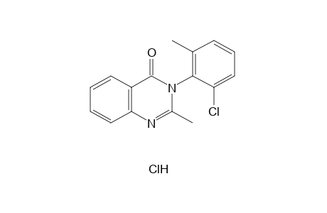 3-(6-CHLORO-o-TOLYL)-2-METHYL-4(3H)-QUINAZOLINONE, MONOHYDROCHLORIDE
