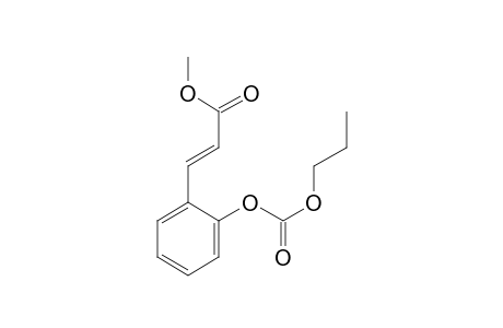 Trans-o-coumaric acid, o-(N-propyloxycarbonyl)-, methyl ester