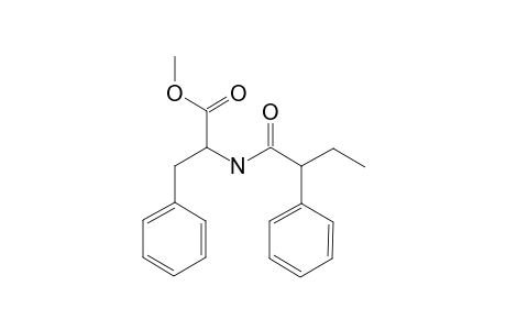 Methyl ester of phenylalanine .alpha.-phenylbutyramide