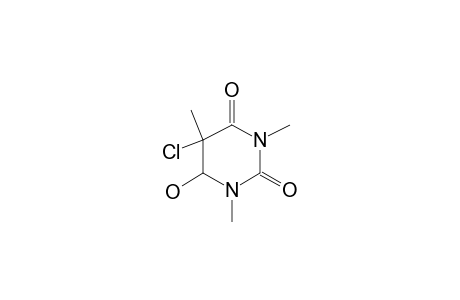 5-Chloro-6-hydroxy-1,3-dimethyl-5,6-dihydrothymine