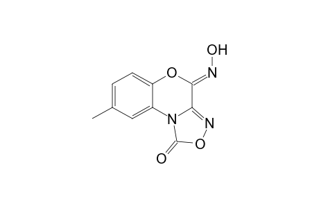 8-Methyl-4-(hydroxyimino)-1H,4H-[1,2,4]-oxadiazolo[3,4-c][1,4]benzoxazine-1-one