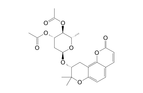 (-)-LOMATIN-3'-O-(3,4-DI-O-ACETYL-2,6-DIDEOXY-ALPHA-L-ARABINOHEXOPYRANOSIDE)