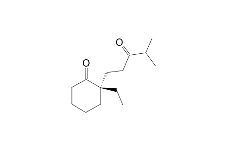 (2S)-2-Ethyl-2-(4'-methyl-3'-oxopentyl)cyclohexan-1-one