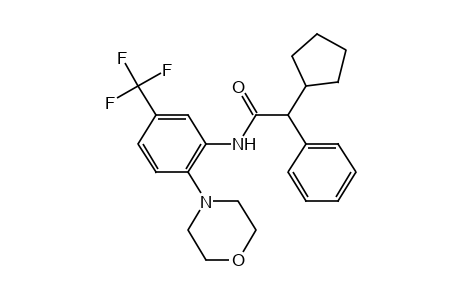 2-CYCLOPENTYL-2'-MORPHOLINO-2-PHENYL-alpha,alpha,alpha-TRIFLUORO-m-ACETOTOLUIDIDE