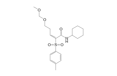 (E)-N-Cyclohexyl-5-(methoxymethoxy)-2-tosyl-2-pentenamide