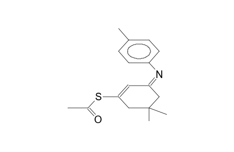 (Z)-1-ACETYLTHIO-3-(4-METHYLPHENYLIMINO)-5,5-DIMETHYL-1-CYCLOHEXENE