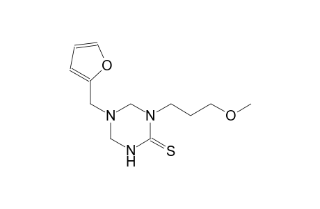 5-(2-furylmethyl)-1-(3-methoxypropyl)tetrahydro-1,3,5-triazine-2(1H)-thione