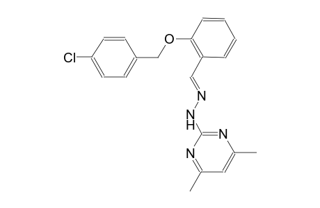 2-[(4-Chlorobenzyl)oxy]benzaldehyde (4,6-dimethyl-2-pyrimidinyl)hydrazone