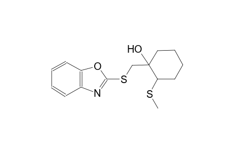 1-[(1,3-benzoxazol-2-ylsulfanyl)methyl]-2-(methylsulfanyl)cyclohexanol