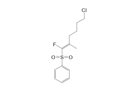 (E)-6-CHLORO-1-FLUORO-2-METHYL-1-(PHENYLSULFONYL)-1-HEXENE