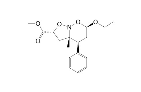 (2R,3aS,4S,6R)-6-ethoxy-3a-methyl-4-phenyl-3,4,5,6-tetrahydro-2H-isoxazolo[2,3-b]oxazine-2-carboxylic acid methyl ester