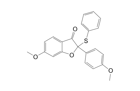 6-Methoxy-2-(4-methoxyphenyl)-2-(phenylthio)-benzofuran-3(2H)-one