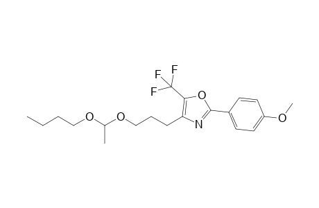 4-[3-(1-butoxyethoxy)propyl]-2-(4-methoxyphenyl)-5-(trifluoromethyl)-1,3-oxazole