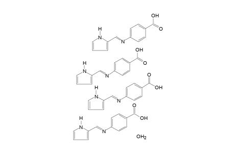 p-(2-pyrrylmethyleneamino)benzoic acid, hydrate