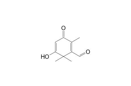 2,4,4-trimethyl-3-carboxaldehyde-5-hydroxy-2,5-cyclohexadien-1-one