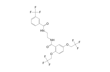 N-{2-[2,5-BIS(2,2,2-TRIFLUOROETHOXY)BENZAMIDO]ETHYL}-alpha,alpha,alpha-TRIFLUORO-m-TOLUAMIDE