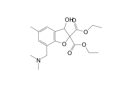 2,3-Dihydro-7-[(dimethylamino)methyl]-3-hydroxy-5-methyl-2,2-benzofurandicarboxylic acid, diethyl ester