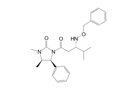 (4R,5S)-1-[(3S)-3-(benzoxyamino)-4-methyl-pentanoyl]-3,4-dimethyl-5-phenyl-2-imidazolidinone