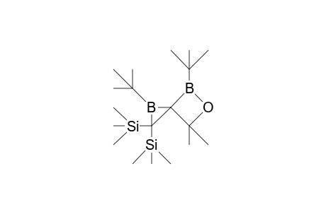 1,4-Di-tert-butyl-6,6-dimethyl-2,2-bis(trimethylsilyl)-5-oxa-1,4-dibora-spiro(2.3)hexane