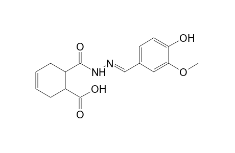 4-cyclohexene-1,2-dicarboxylic acid, mono(vanillylidenehydrazide)