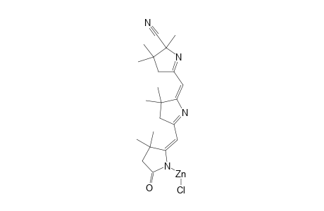 1-Pyrrolidinezinc chloride, 3,3-dimethyl-5-oxo-2-[2-(2-cyano-3,4(2H)-dihydro-2,3,3-trimethylpyrrol-5-ylmethylene)-3,4(2H)-dihydro-3,3-dimethylpyrrol-5-ylmethylene]-