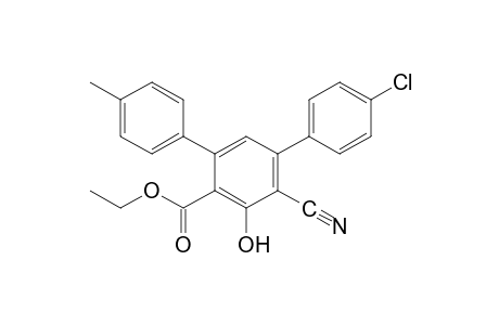 4-chloro-6'-cyano-5'-hydroxy-4''-methyl [m-terphenyl]-4'-carboxylic acid, ethyl ester