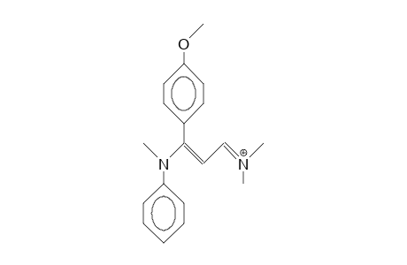 N,N-Dimethyl-3-(4-anisyl)-3-(methyl-phenyl-amino)-propenylidene-ammonium