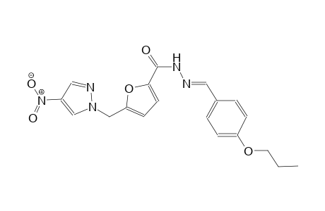 5-[(4-nitro-1H-pyrazol-1-yl)methyl]-N'-[(E)-(4-propoxyphenyl)methylidene]-2-furohydrazide