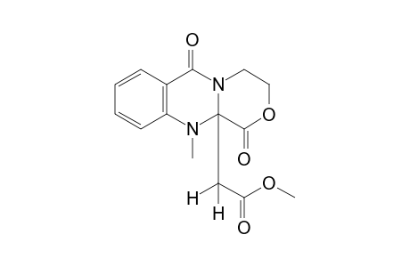 1,6-dioxo-11-methyl-3,4,6,11-tetrahydro[1,4]oxazino[3,4-b]quinazoline-11a(1H)-acetic acid, methyl ester