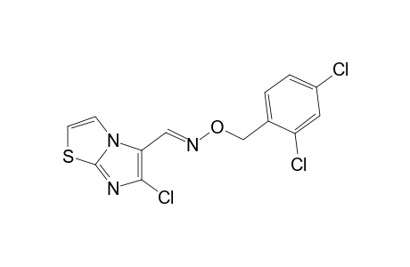 6-CHLOROIMIDAZO[2,1-b]THIAZOLE-5-CARBOXALDEHYDE, O-(2,4-DICHLOROBENZYL)OXIME