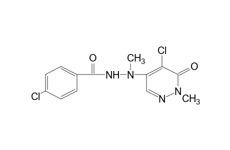 p-chlorobenzoic acid, 2-(5-chloro-1,6-dihydro-1-methyl-6-oxo-4-pyridazinyl)-2-methylhydrazide