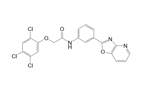 N-(3-[1,3]oxazolo[4,5-b]pyridin-2-ylphenyl)-2-(2,4,5-trichlorophenoxy)acetamide