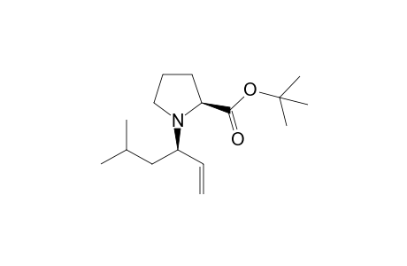 t-Butyl N-((R)-5-Methylhex-1-en-3-yl)-L-prolinate