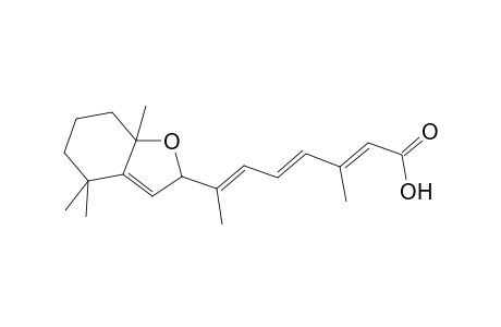 (2E,4E,6E)-7-(4,4,7a-trimethyl-2,5,6,7-tetrahydro-1-benzofuran-2-yl)-3-methylocta-2,4,6-trienoic acid