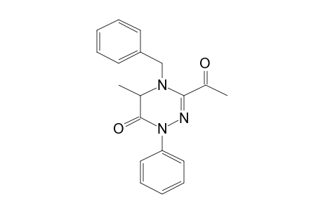 3-Acetyl-4-benzyl-5-methyl-1-phenyl-4,5-dihydro-1H-[1,2,4]triazin-6-one