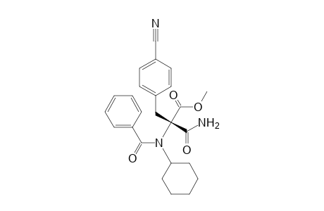 N-Benzoyl-4-cyano-N-cyclohexyl-.alpha.-(methoxycarbonyl) phenylalaninamide