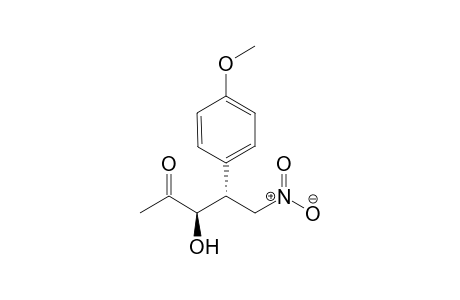 (3R,4R)-3-Hydroxy-5-nitro-4-(4-methoxyphenyl)pentan-2-one