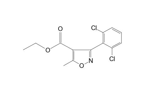3-(2,6-dichlorophenyl)-5-methyl-4-isoxazolecarboxylic acid, ethyl ester