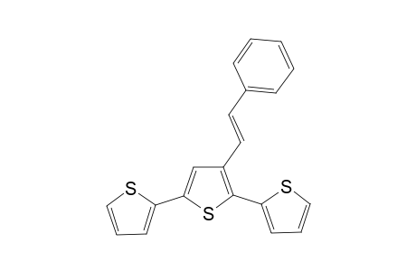 3-[(E)-2-phenylethenyl]-2,5-dithiophen-2-yl-thiophene
