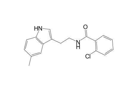 2-chloro-N-[2-(5-methyl-1H-indol-3-yl)ethyl]benzamide