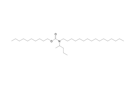 Carbonic acid, monoamide, N-(2-pentyl)-N-hexadecyl-, decyl ester