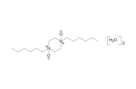 1,4-dihexylpiperazine, 1,4-dioxide, dihydrate