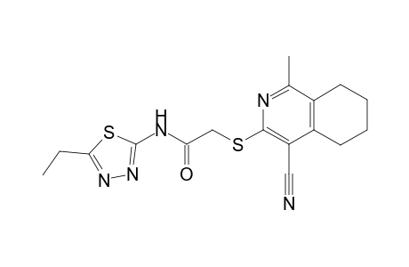 2-[(4-Cyano-5,6,7,8-tetrahydro-1-methyl-3-isoquinolyl)thio]-N-(5-ethyl-1,3,4-thiadiazol-2-yl)acetamide