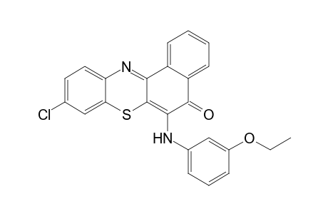 9-CHLORO-6-(m-PHENETIDINO)-5H-BENZO[a]PHENOTHIAZIN-5-ONE