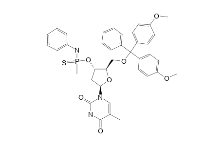 (R(P))-5'-O-DIMETHOXYTRITYL-THYMIDINE-3'-O-(METHANEPHOSPHONOTHIOANILIDATE);FAST-(R(P))