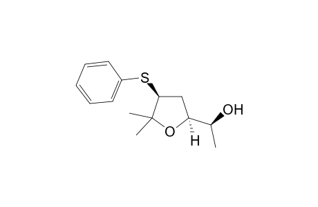 (1S)-1-[(2S,4S)-5,5-dimethyl-4-(phenylthio)-2-oxolanyl]ethanol